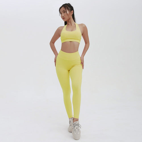 Women’s Seamless Halter Yoga Set