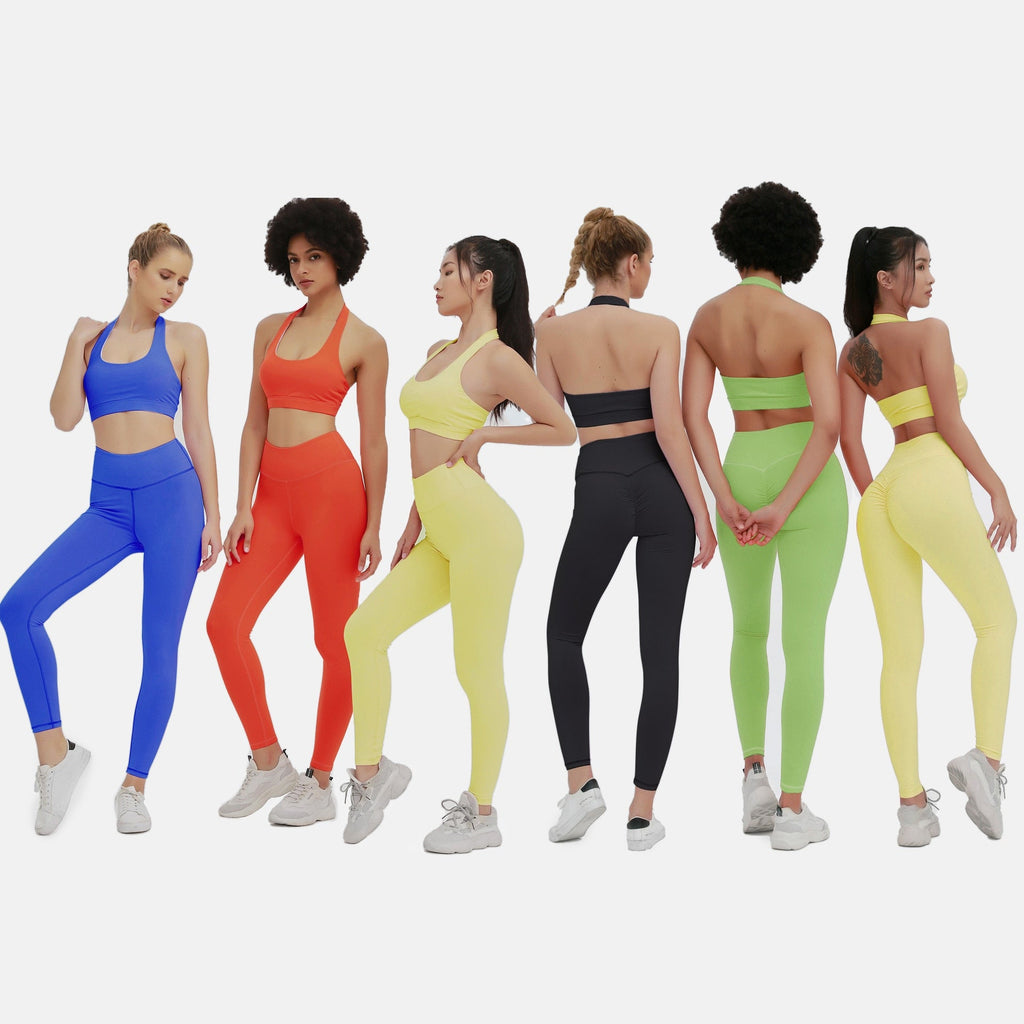 Women’s Seamless Halter Yoga Set